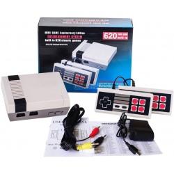 Consola retro tipo Nintendo com 620 Jogos clássicos 8 bits